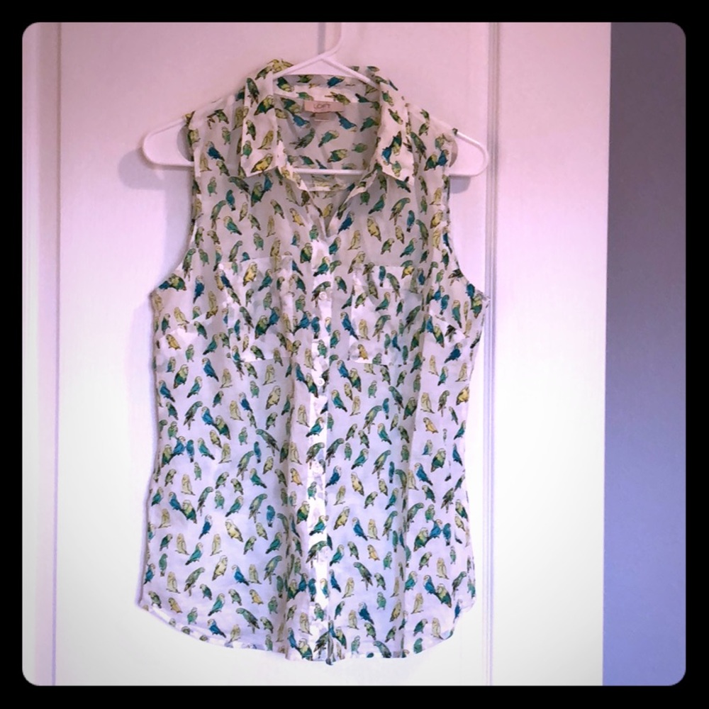 LOFT cute summer sleeveless shirt